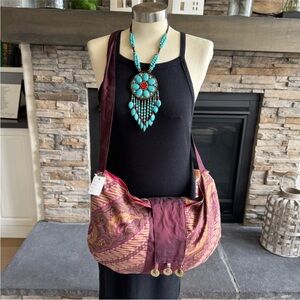 Chic Purple and Pink Shoulder Bag